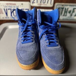 Nike Air Force 1 High Top Cobalt Blue Size 14